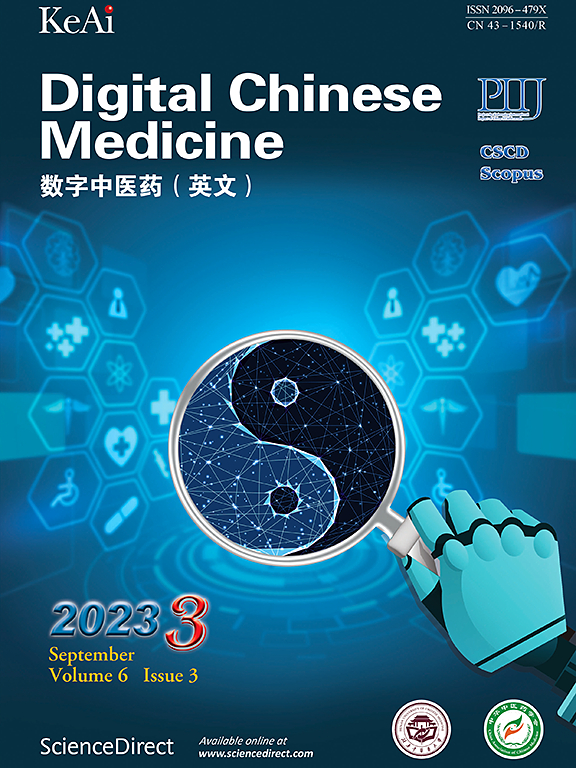 Go to journal home page - Digital Chinese Medicine